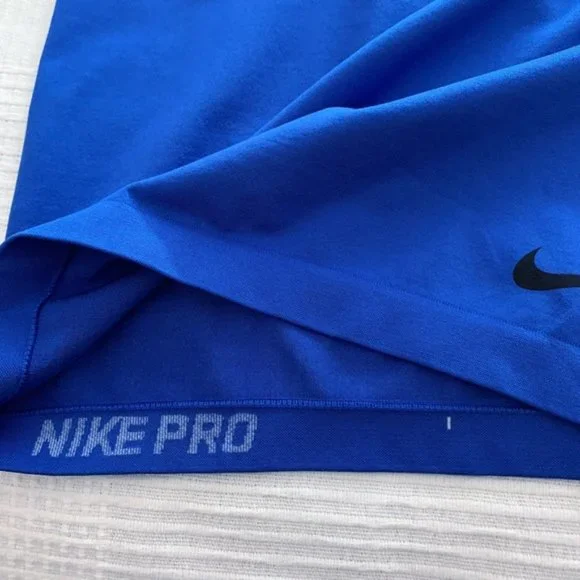 Nike Pro Blue Racer Back Vented Compression Tank - Picture 6 of 9